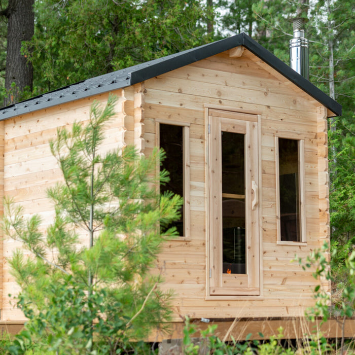 Dundalk Leisurecraft Canadian Timber Georgian Cabin Sauna | 6 Persons