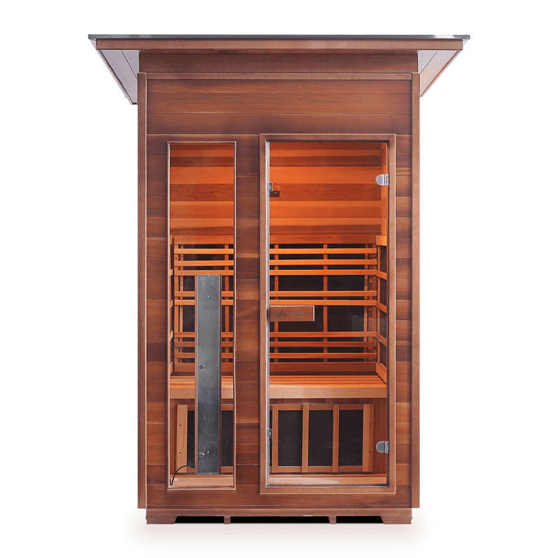Enlighten InfraNature Original Rustic 2 Full Spectrum Infrared Outdoor Sauna | 2 Persons