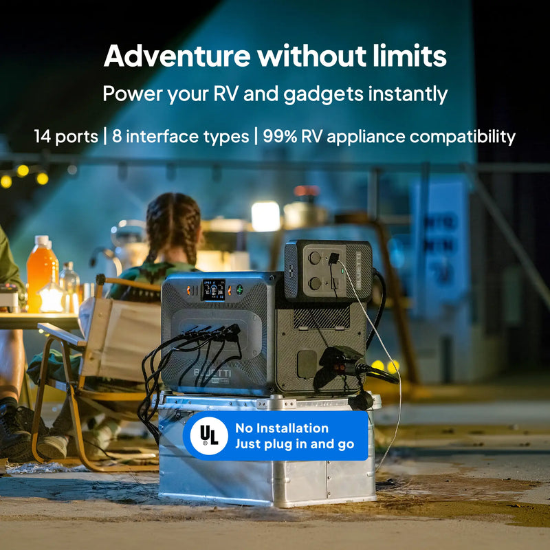 Bluetti 2x Apex 300 Versatile Solar Generator Power Station (7,680W | 5,528Wh)+ 2x B300K Expansion Battery (5529.6Wh)+ Hub A1