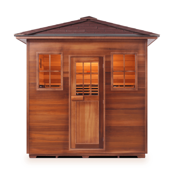Enlighten InfraNature Original Sierra 5 Full Spectrum Infrared Outdoor Sauna | 5 Persons