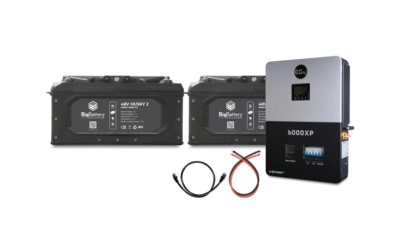 BigBattery 48V 2X HUSKY 2 KIT – EG4 6K OFF-GRID INVERTER (6000W | 10.2kWh)