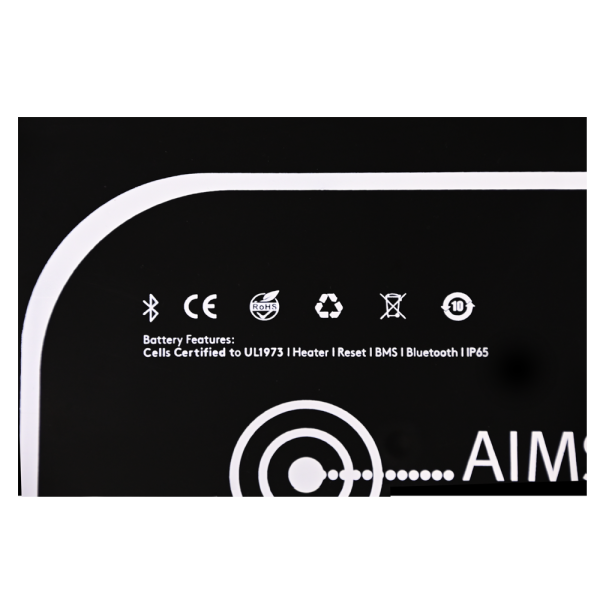 Aims Power Lithium Battery 300Ah 3.84 kW with Wake Up, Heater & BT Monitoring 12V LiFePO4