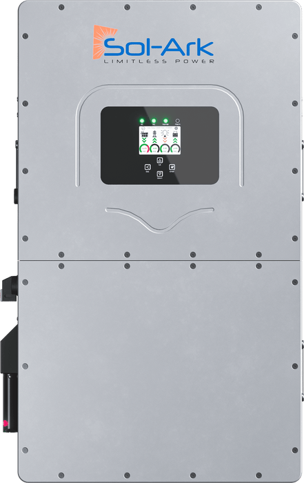 Sol-Ark 30K-3P | 30kW Commercial Inverter | 208 VAC 3 Phase | High Voltage DC Battery | Indoor/Outdoor | NEMA-3R
