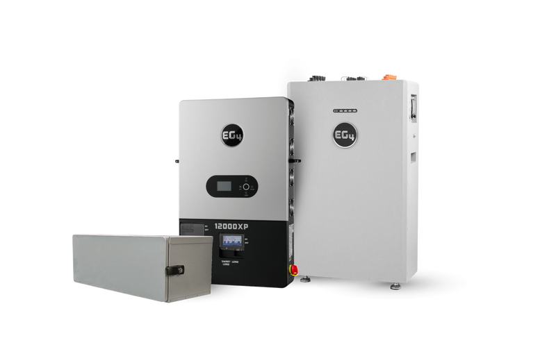 EG4 Hybrid Power Kit | 12kW 120/240V Output 48VDC - 16kWh System Bundle | 1 x EG4 12000XP Inverter + 1 x EG4 WallMount 314Ah All Weather Battery