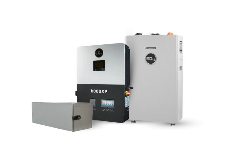 EG4 OffGrid Power Kit | 6kW 120/240V Output 48VDC - 16kWh System Bundle | 1 x EG4 6000XP Inverter + 1 x EG4 WallMount 314Ah All Weather Battery