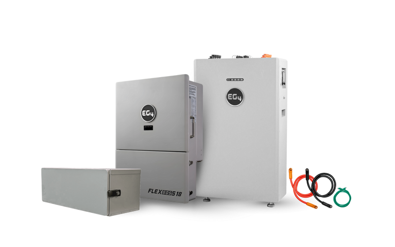 EG4 Hybrid Power Kit | 13kW 120/240V Output 48VDC - 16kWh System Bundle | 1 x EG4 FlexBoss18 Hybrid Inverter + 1 x EG4 All-Weather 314Ah Battery