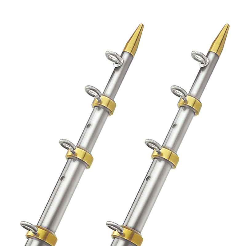 TACO 18 Telescopic Outrigger Poles HD 112  SilverGold OT0551VEL186
