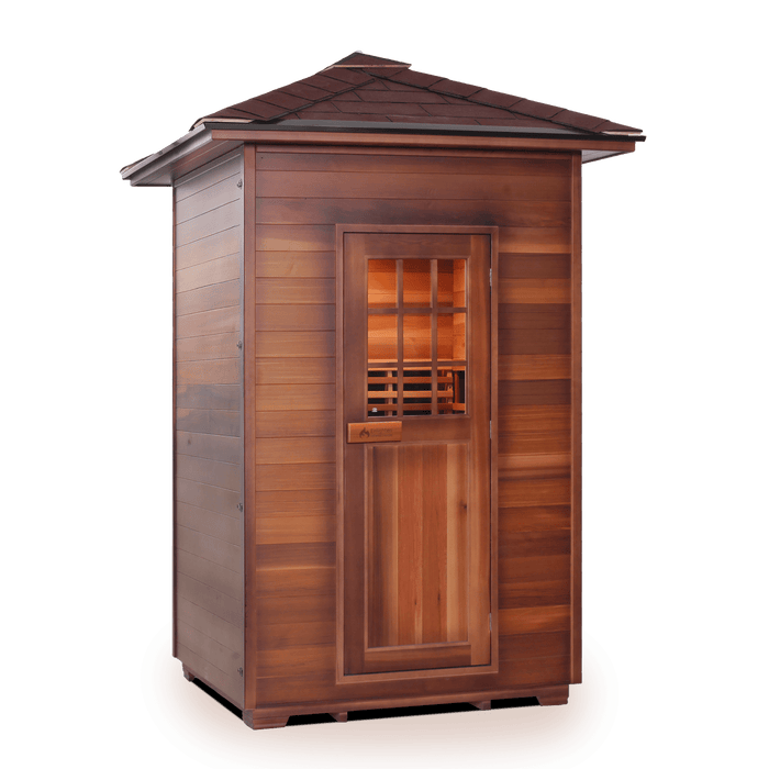 Enlighten SaunaTerra MoonLight 2 Dry Traditional Outdoor Sauna | 2 Persons