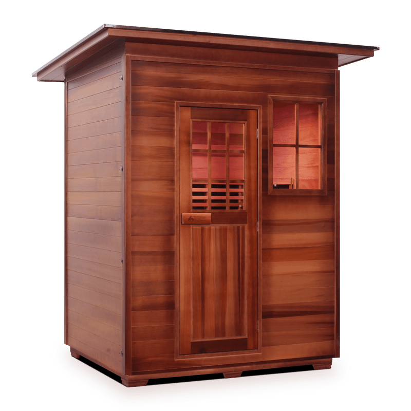 Enlighten InfraNature Original Sierra 3 Full Spectrum Infrared Outdoor Sauna | 3 Persons