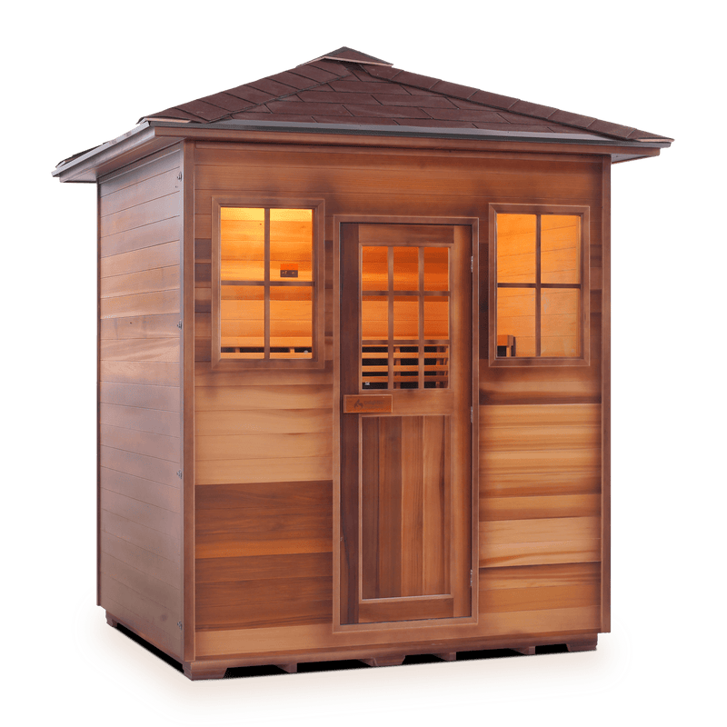 Enlighten SaunaTerra MoonLight 4 Dry Traditional Outdoor Sauna | 4 Persons