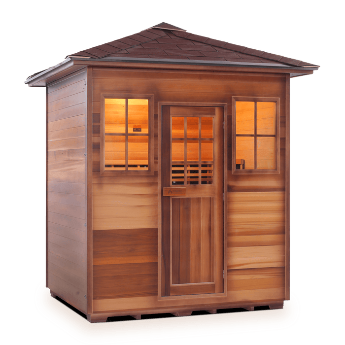 Enlighten SaunaTerra MoonLight 4 Dry Traditional Outdoor Sauna | 4 Persons