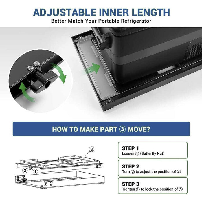 BougeRV Universal Portable Fridge Slide