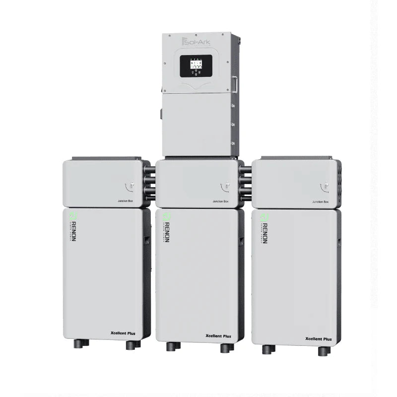 RENON Xcellent Plus 16kWh LiFePO4 Wall-Mounted Battery | Built-In BMS + DC-DC Converter | Expandable | -4°F to 122°F