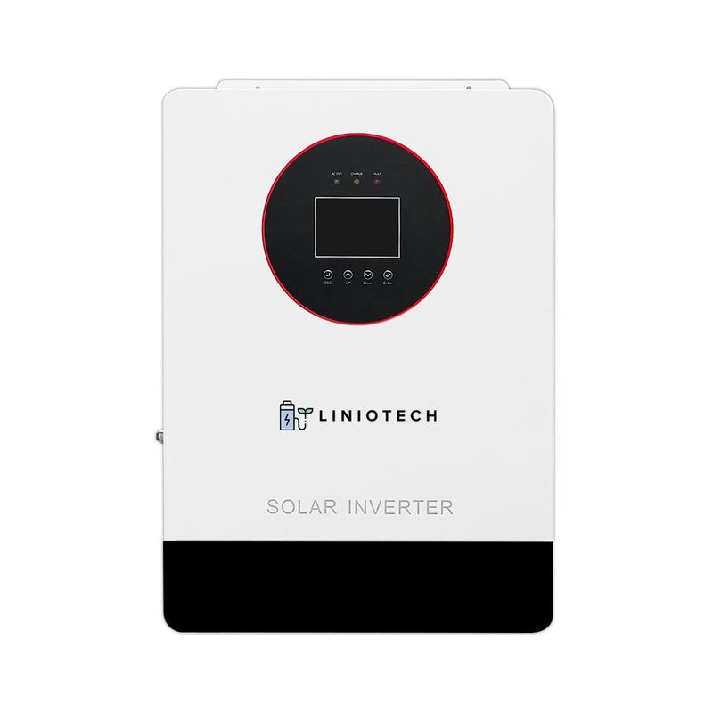 LINIOTECH 3600W Off-Grid Inverter | 4000W PV Input | 3600W Output | 300V VOC Input | 48V 120 Single Phase | All-In-One Solar Inverter