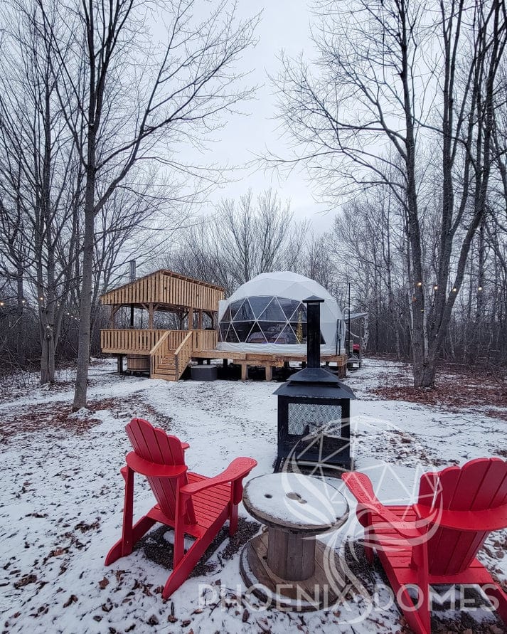 Phoenix Domes 4-Season Deluxe Glamping Package Dome