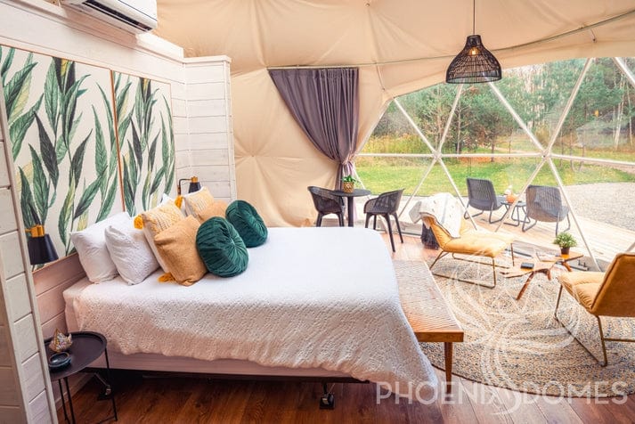 Phoenix Domes 4-Season Deluxe Glamping Package Dome 