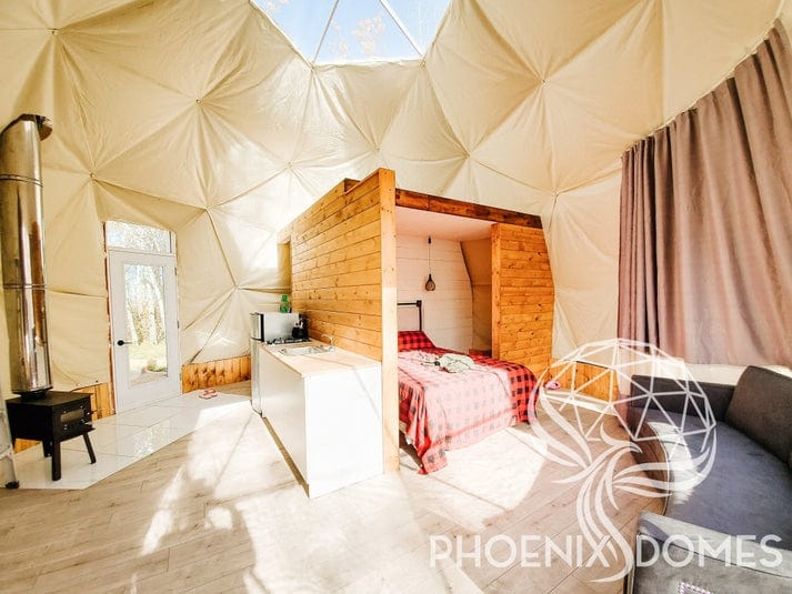 Phoenix Domes 4-Season Deluxe Glamping Package Dome 