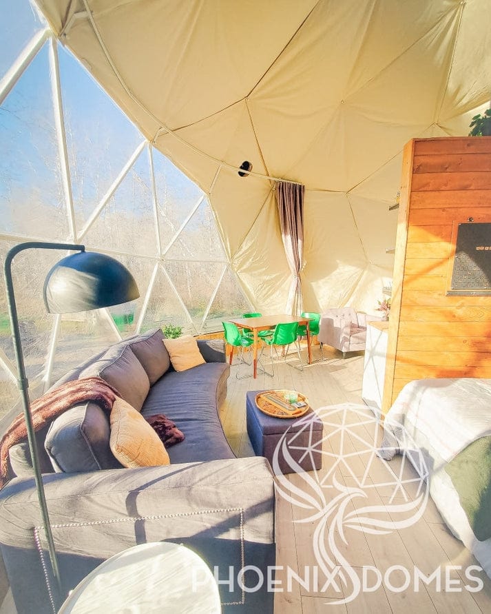 Phoenix Domes 4-Season Deluxe Glamping Package Dome 