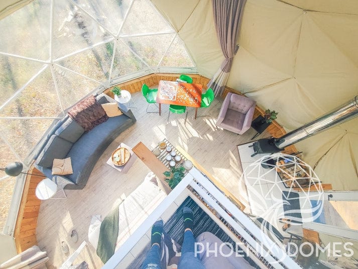 Phoenix Domes 4-Season Deluxe Glamping Package Dome 
