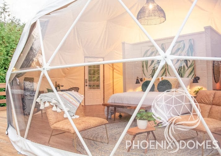 Phoenix Domes 4-Season Deluxe Glamping Package Dome | 23' (7M)