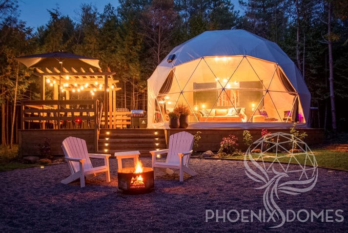 Phoenix Domes 4-Season Deluxe Glamping Package Dome - 26' (8M)