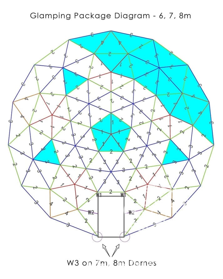 Phoenix Domes 4-Season Deluxe Glamping Package Dome 