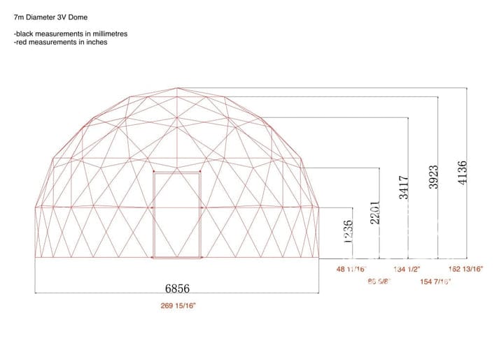 Phoenix Domes 4-Season Deluxe Glamping Package Dome 
