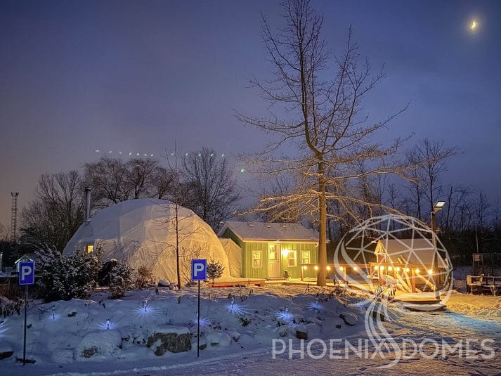 Phoenix Domes 4-Season Deluxe Glamping & Yoga Package Dome | 33' (10M)