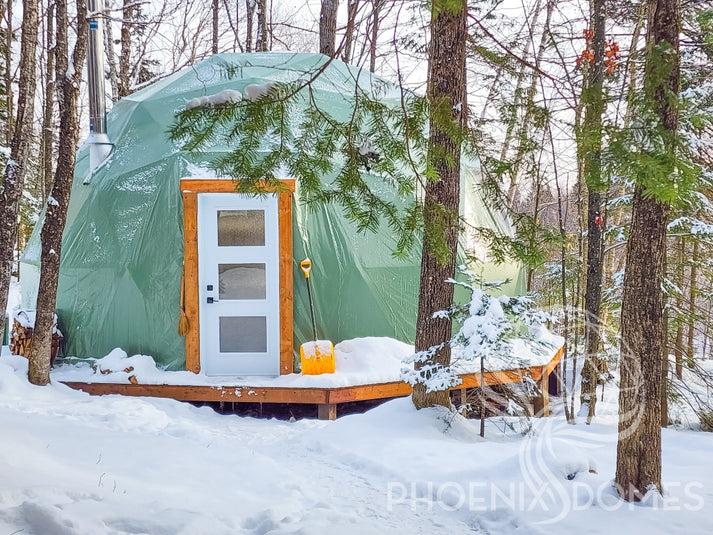 Phoenix Domes 4-Season Glamping Package Dome - 23' (7M) - Sage Green Special