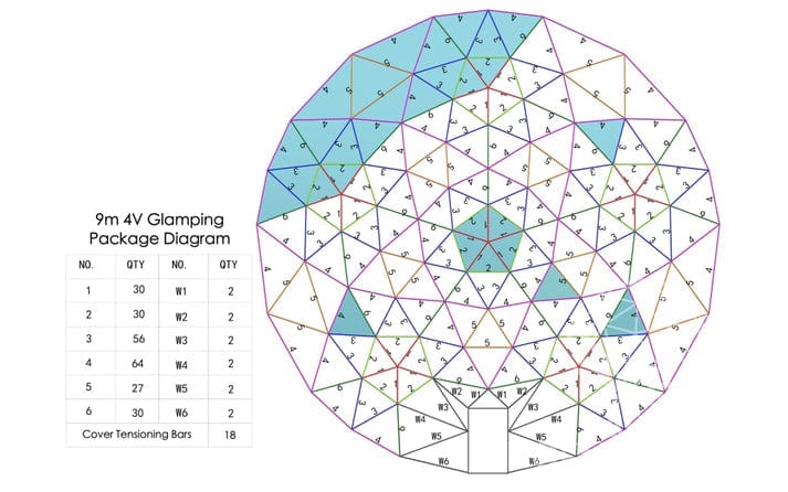 Phoenix Domes 4-Season Glamping/Yoga Package Dome