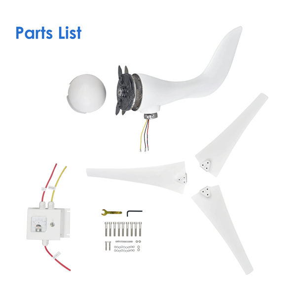 Automaxx Windmill 400W Home & Land Wind Turbine Generator Bundle Set