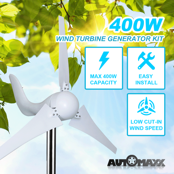 Automaxx Windmill 400W Home & Land Wind Turbine Generator Kit