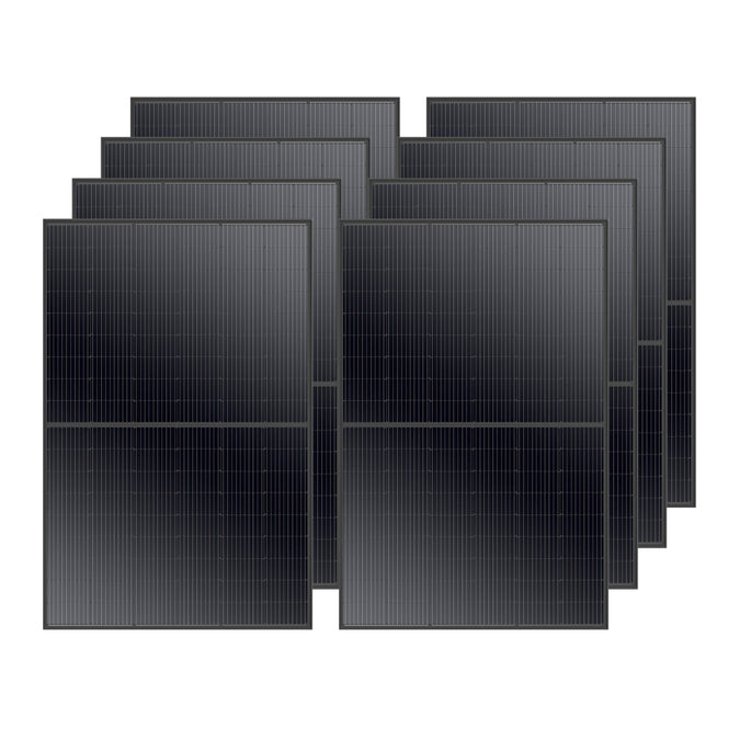 Rich Solar Mega 410 Watt Monocrystalline Solar Panel | High Efficiency | Black Mono-facial Module | Grid-Tie | Off-Grid