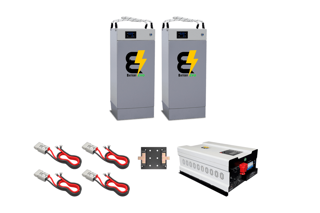 BatteryEVO 48V HUSKY 2X Inverter Kit (210Ah - 10.6 kWh | 6kW Inverter)