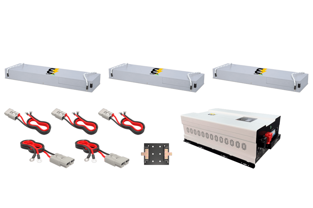 BatteryEVO 48V MUSTANG 3X Inverter Kit (420Ah - 21 kWh | 12kW Inverter)