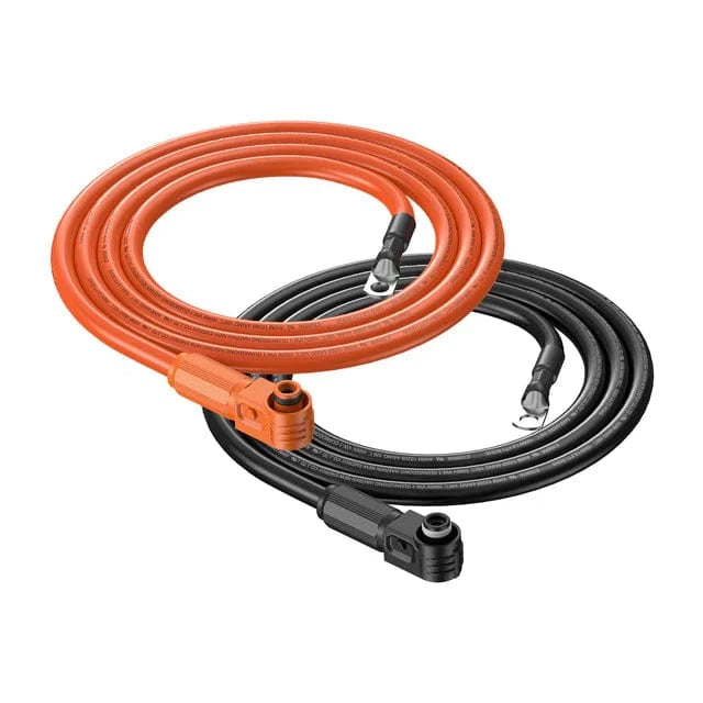 Rich Solar 4 Gauge (4AWG) Cable Wire Connect Battery to Inverter (Orange & Black)