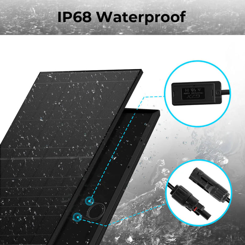 SunGold Power 440W Mono Black N-Type Solar Panel UL61730 CEC Listed