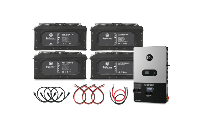 BigBattery 48V 4X Husky 2 - EG4 12K Off-Grid Inverter Power Kit (12kW | 20.4 kWh)