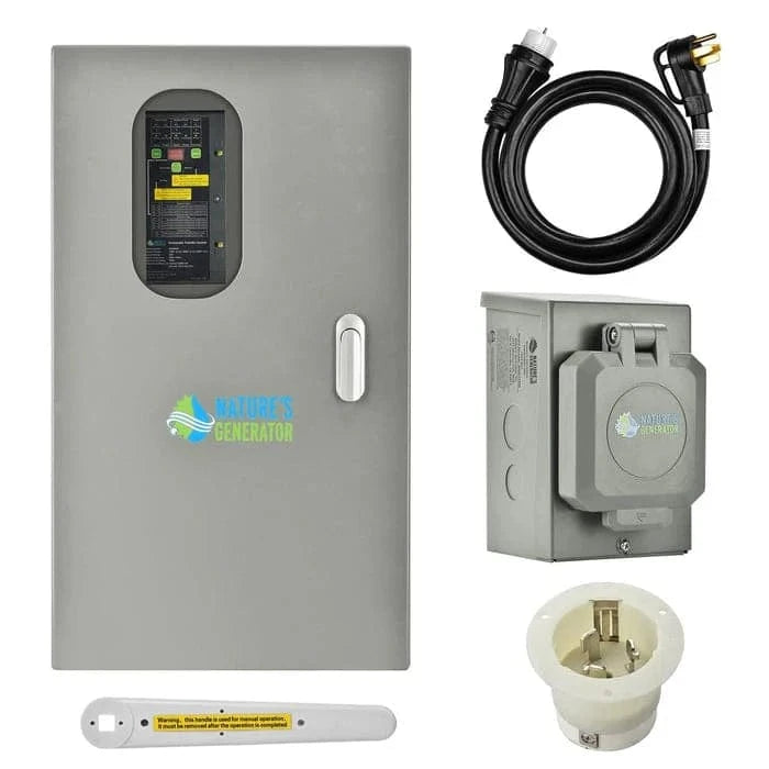 Nature’s Generator MyGrid 10K Power Kit with Transfer Switch for House Battery Backup (10kW | 10kWh)