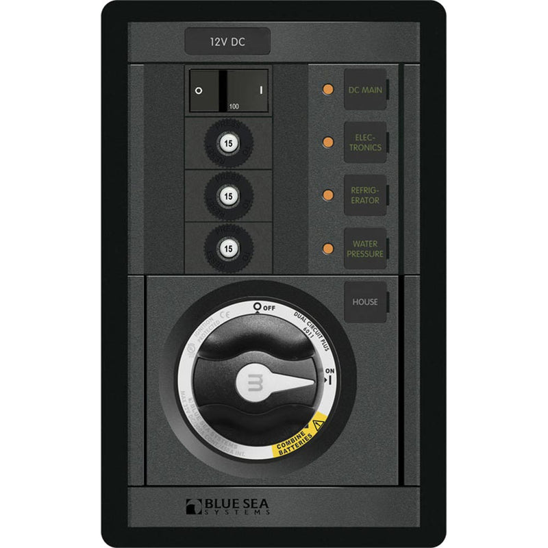 Blue Sea 1408 MSeries Dual Circuit Plus Main  3 Positions CLB Vertical 1408