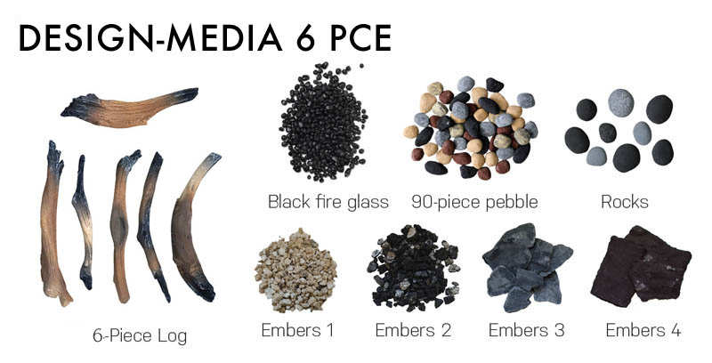 Amantii Driftwood 6-piece Deluxe Media Kit