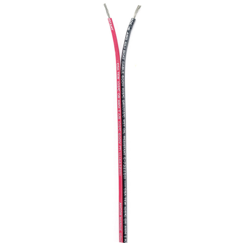 Ancor Ribbon Bonded Cable  162 AWG  RedBlack  Flat  100 153110