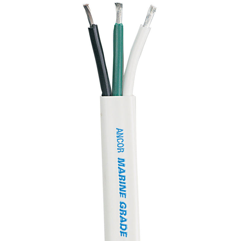Ancor White Triplex Cable  83 AWG  Flat  100 130910