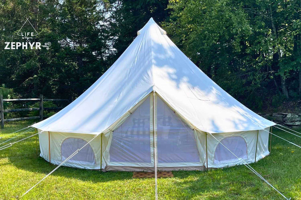 Life InTents 19' (6M) Zephyr™ Tent Cabin | Canvas Bell Tent