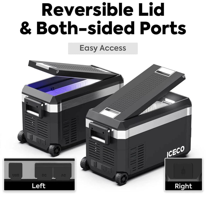 ICECO JP30 Pro Single Zone Wheeled Portable Freezer With Cover | 30 LT | 31 QT