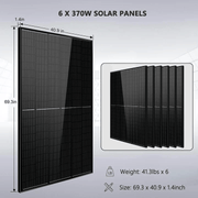 6 x 370W Solar Panels