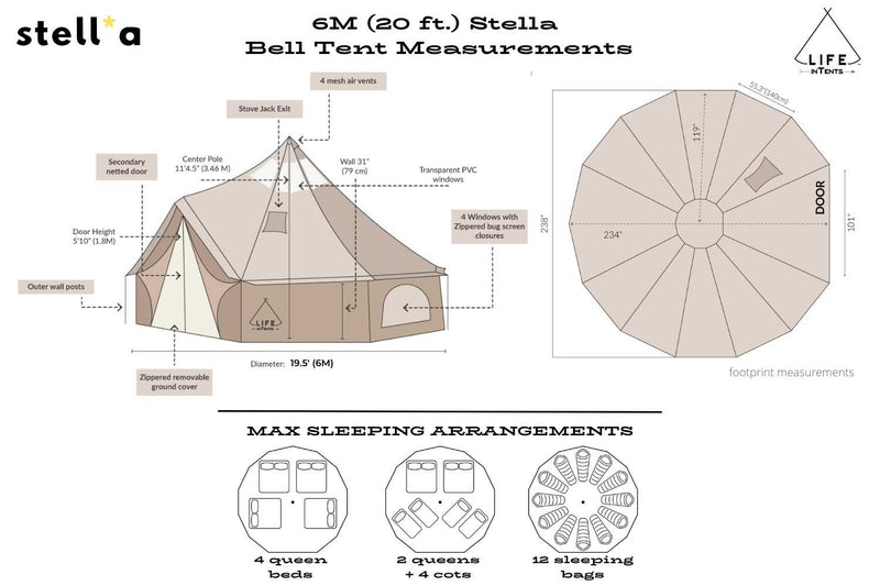 Life InTents 19' (6M) Stella™ Stargazing Tent