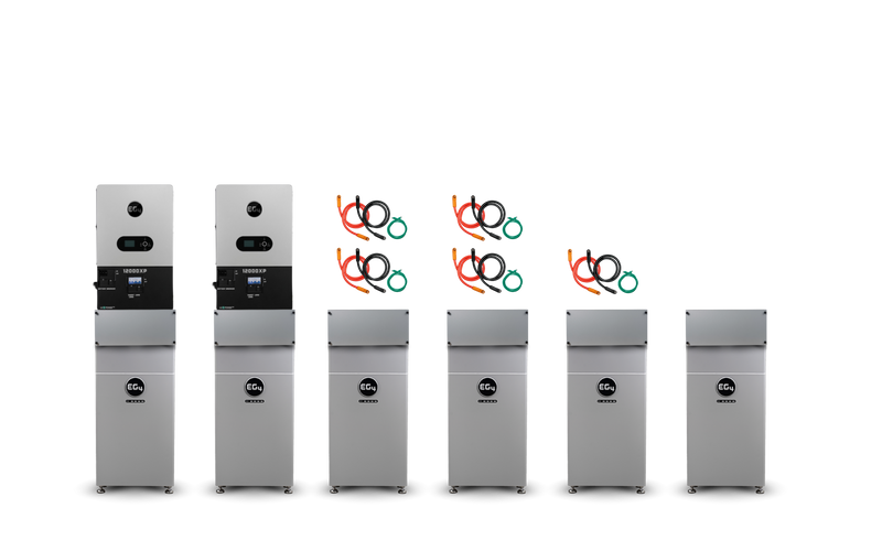 EG4 Hybrid Power Kit | 24kW 120/240V Output 48VDC - 96kWh System Bundle | 2 x EG4 12000XP Inverter + 6 x EG4 WallMount 314Ah Indoor Battery