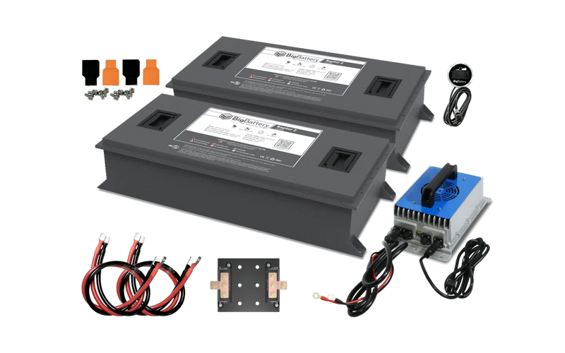 BigBattery 72V 2X RAPTOR 2 Battery Kit with Charger (200Ah | 15.36kWh)