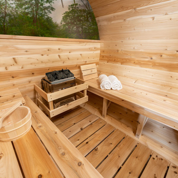 Dundalk Leisurecraft Canadian Timber Serenity MP Barrel Sauna | 4 Persons